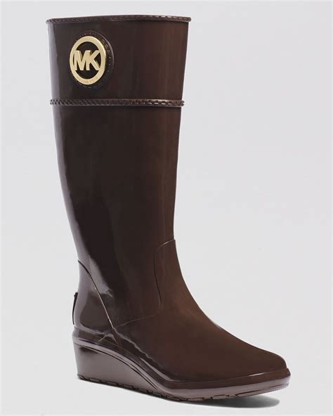 cheap michael kors rain boots|brown waterproof michael kors boots.